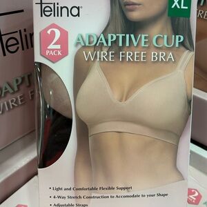 Felina Adaptive Cup Wire Free Bra 2 Pack - new in box sealed